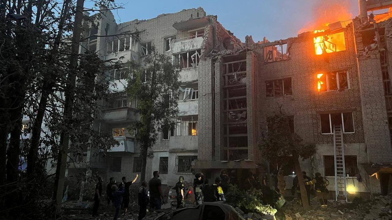 Eight civilians, including three children, killed in latest Russian missile onslaught on Ukraine