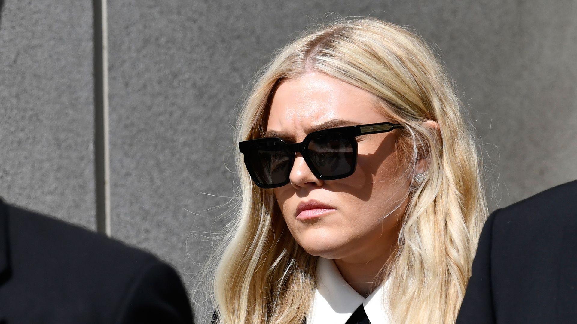 Erika Kirk leaves Fourth District Courthouse after a hearing for Tyler Robinson