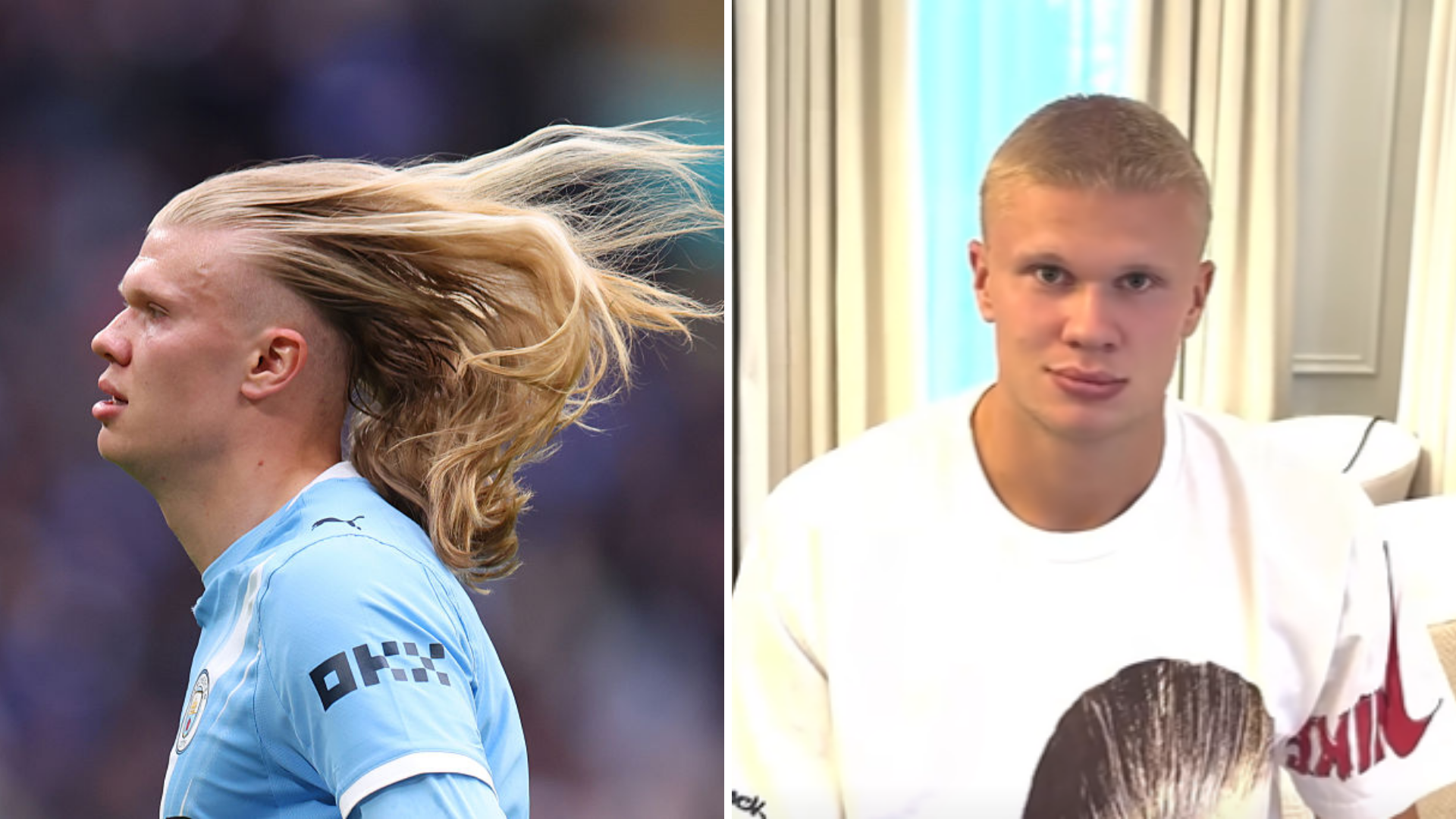 Erling Haaland Trades Iconic Bald Locks for Buzzcut Ahead of Premier League Season