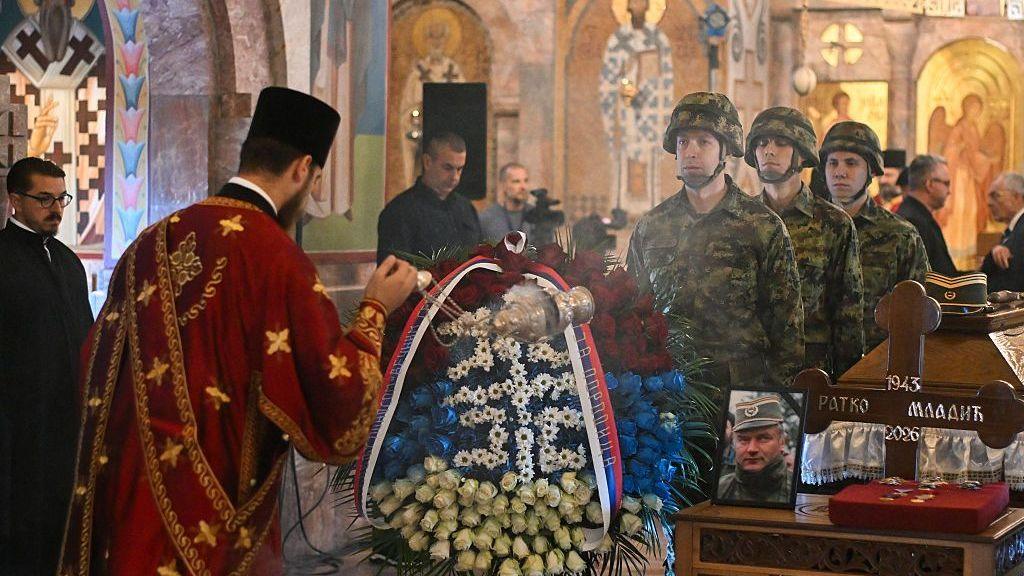 Thousands Gather for Farewell of Ratko Mladić in Belgrade