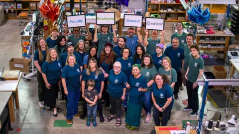 Softstar Shoes staff wearing custom shoes
