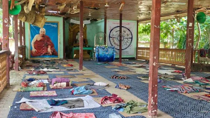 Military Air Strike Kills 14 in Myanmar Monastery Amid Civil Strife