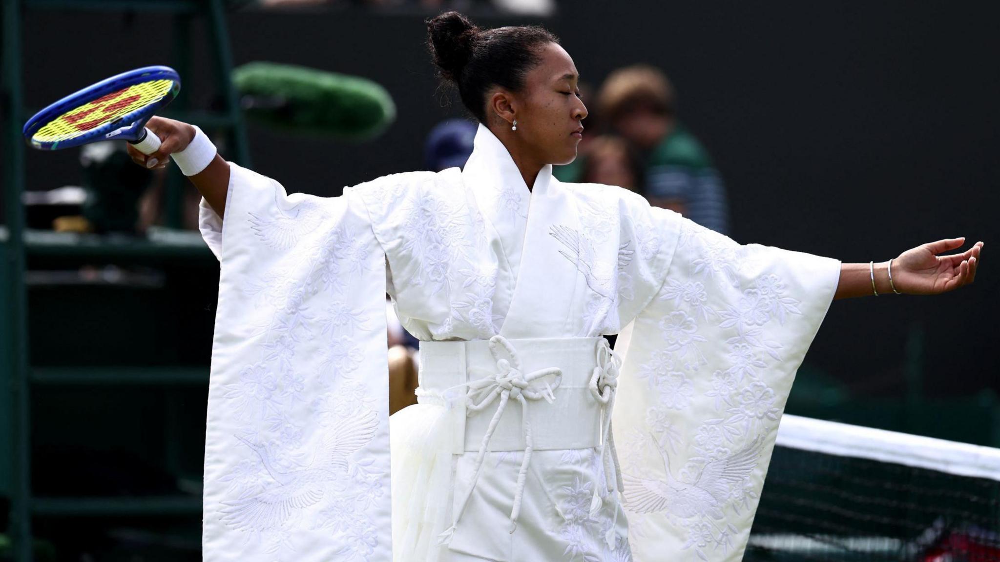 Naomi Osaka pays love and respect to Japan in Wimbledon kimono