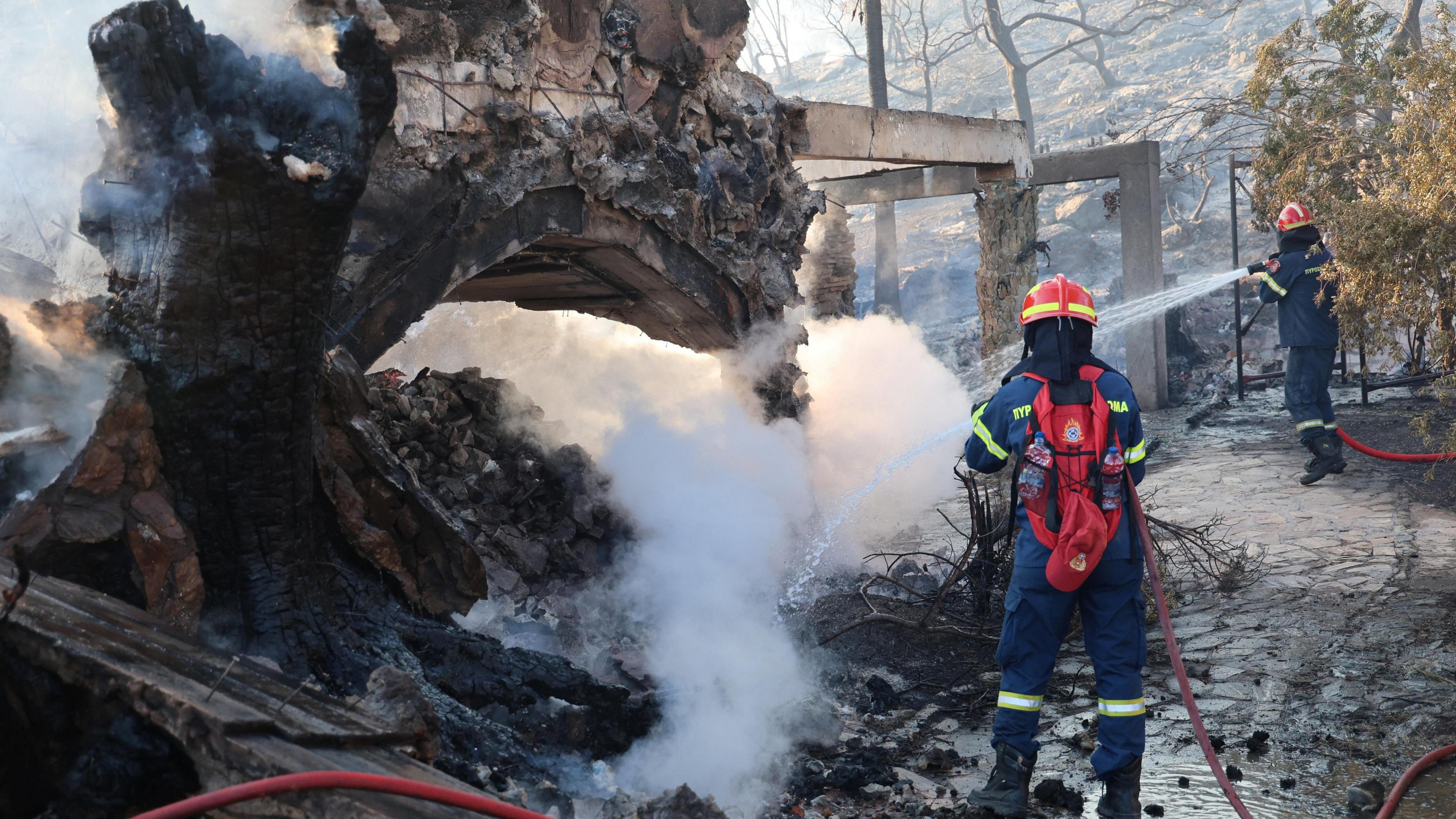 Twin Wildfires on Salamina Island Claim Two Lives and Force Hundreds to Evacuate