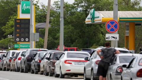 Fuel sales halted in occupied Crimea amid Ukrainian attacks