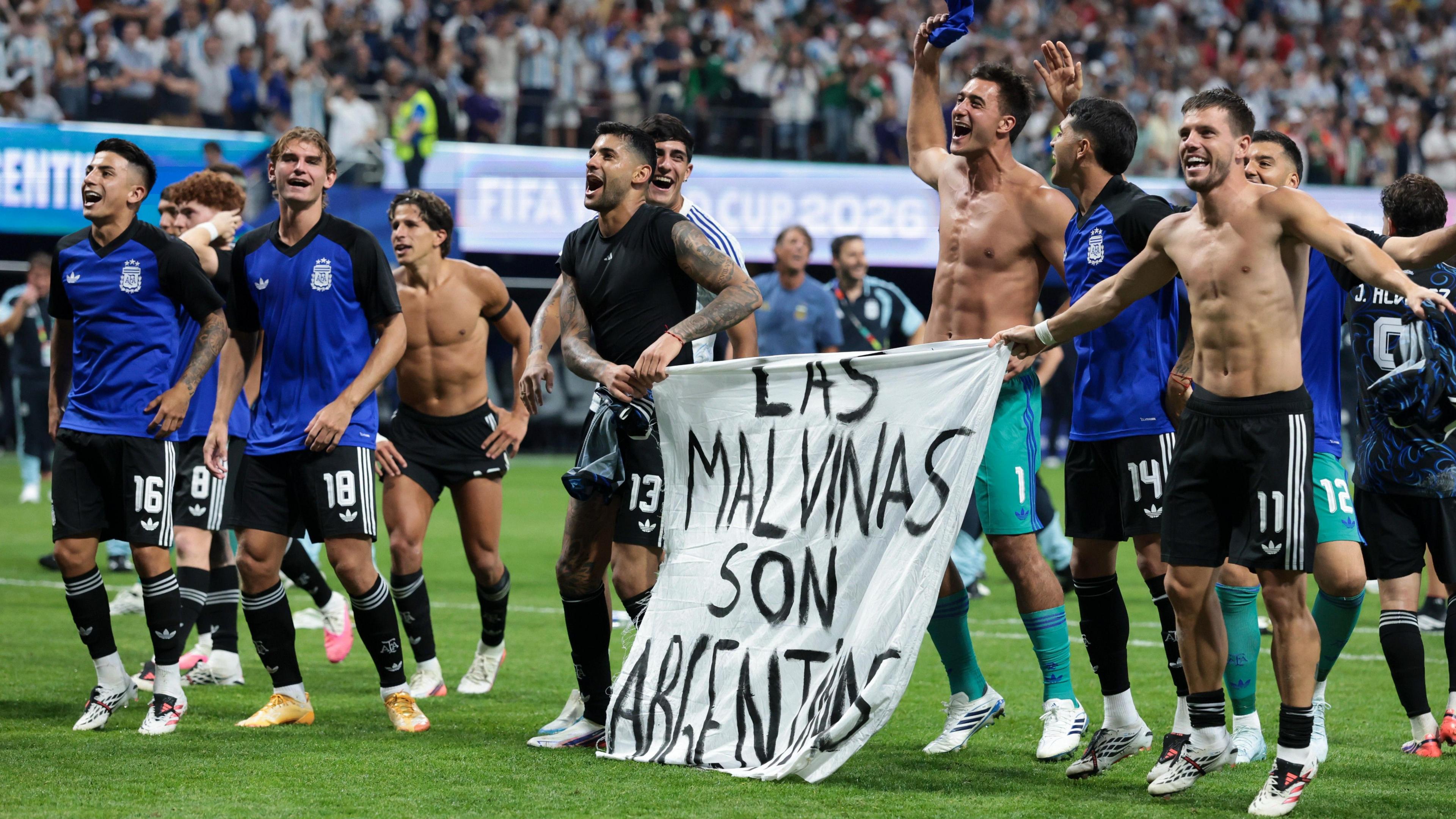 Argentina faces FIFA fine over Falklands banner after semi‑final win