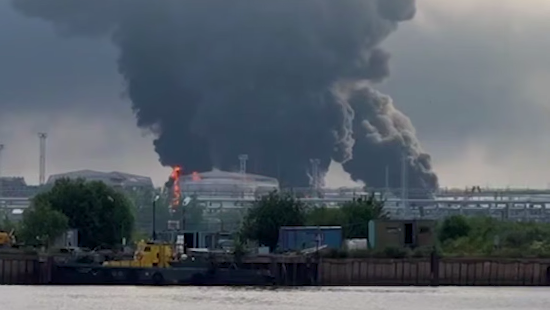 Ukraine Strikes Largest Oil Terminal in St Petersburg, Reports Say