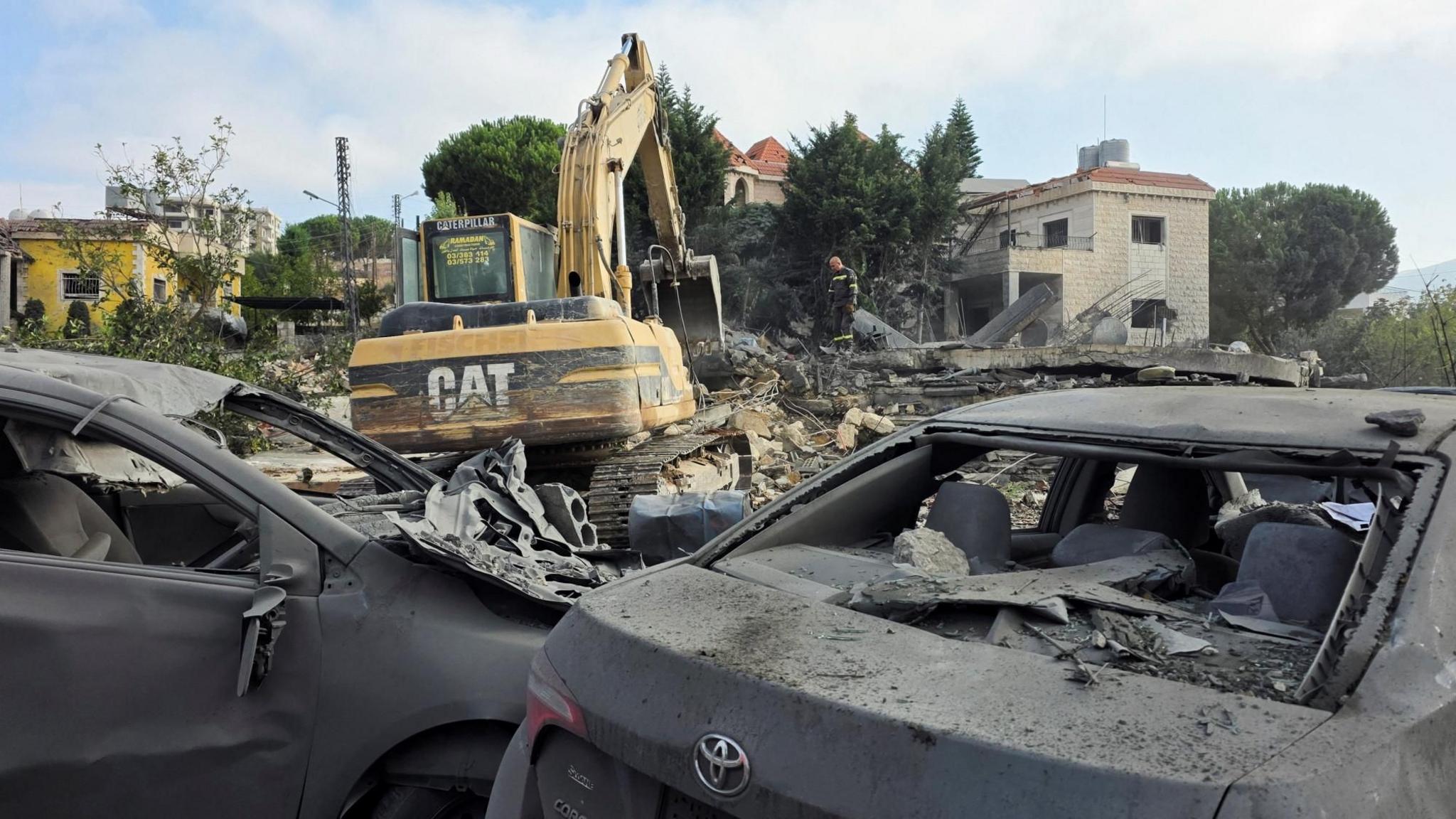 Israeli strike in Kfar Roummane