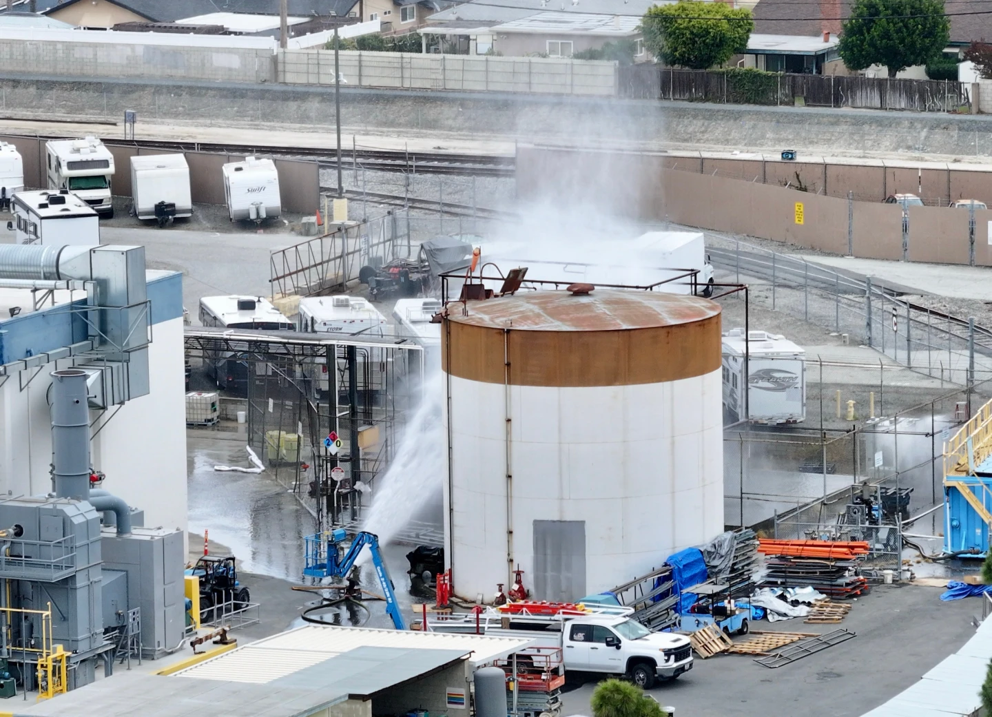 Chemical Tank Leak at Aerospace Facility Sparks Evacuation in Southern California